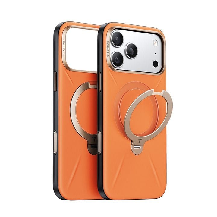 Torras QPro Leather Mobile Case for iPhone 17 Pro - Torocco Orange | X00FX2604