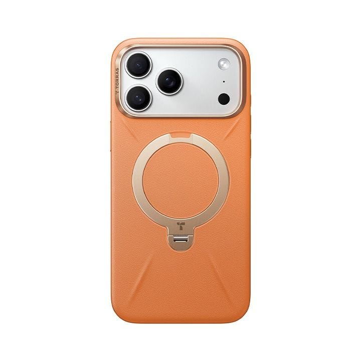 Torras QPro Leather Mobile Case for iPhone 17 Pro Max - Torocco Orange| X00FX2605
