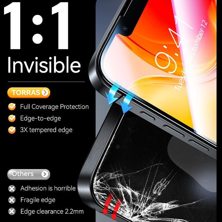 Torras Install Master Series Screen Protector for iPhone 17 Pro  -Clear | X00FX2622