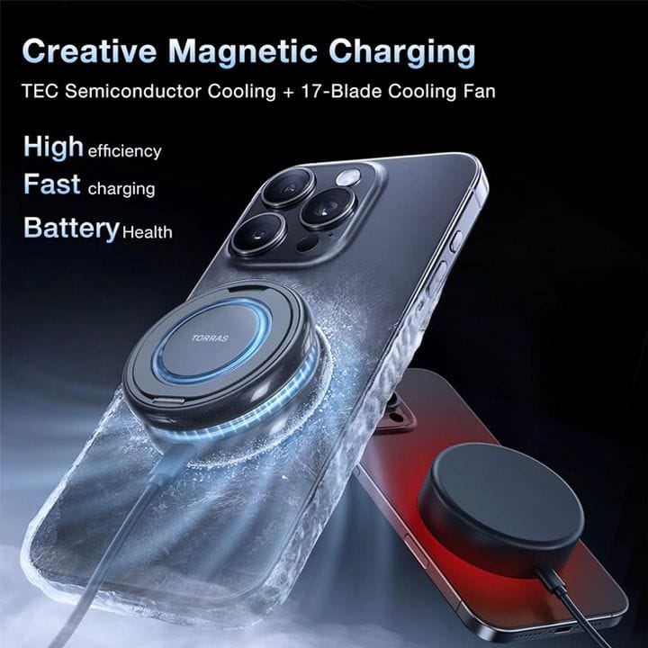 Torras PolarCircle MagSafe Wireless Charger - Black | X00WX3001