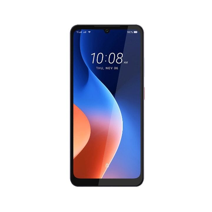 إتش تي سي وايلدفاير E7 Life هاتف ذكي بشريحتي اتصال ويدعم الجيل الرابع – شاشة 6.74 بوصة بدقة HD+ ومعدل تحديث 120 هرتز، كاميرا 50 ميجابكسل، معالج ثماني النواة، ذاكرة 4 جيجابايت، تخزين 128 جيجابايت، بطارية 5000 مللي أمبير – رمادي