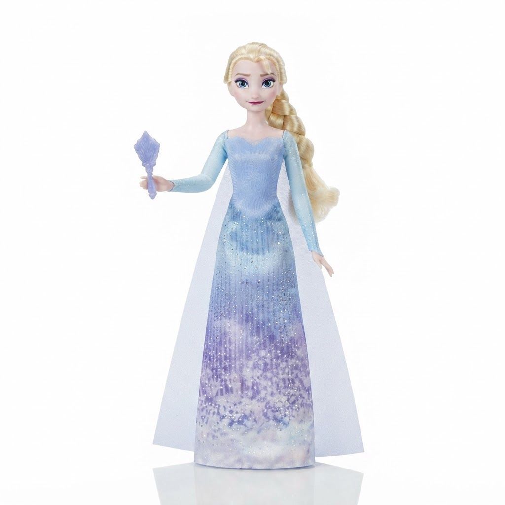 Mattel Disney Frozen Spin & Reveal Elsa Fashion Doll Set JBG59, Magical Twist Reveal with 11 Surprises, Multicoloured