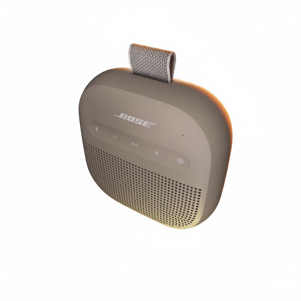 Bose SoundLink Micro Portable Bluetooth Speaker (2nd Gen), Waterproof, Compact Design, Powerful Sound, 12-Hour Battery Life - Sandstone