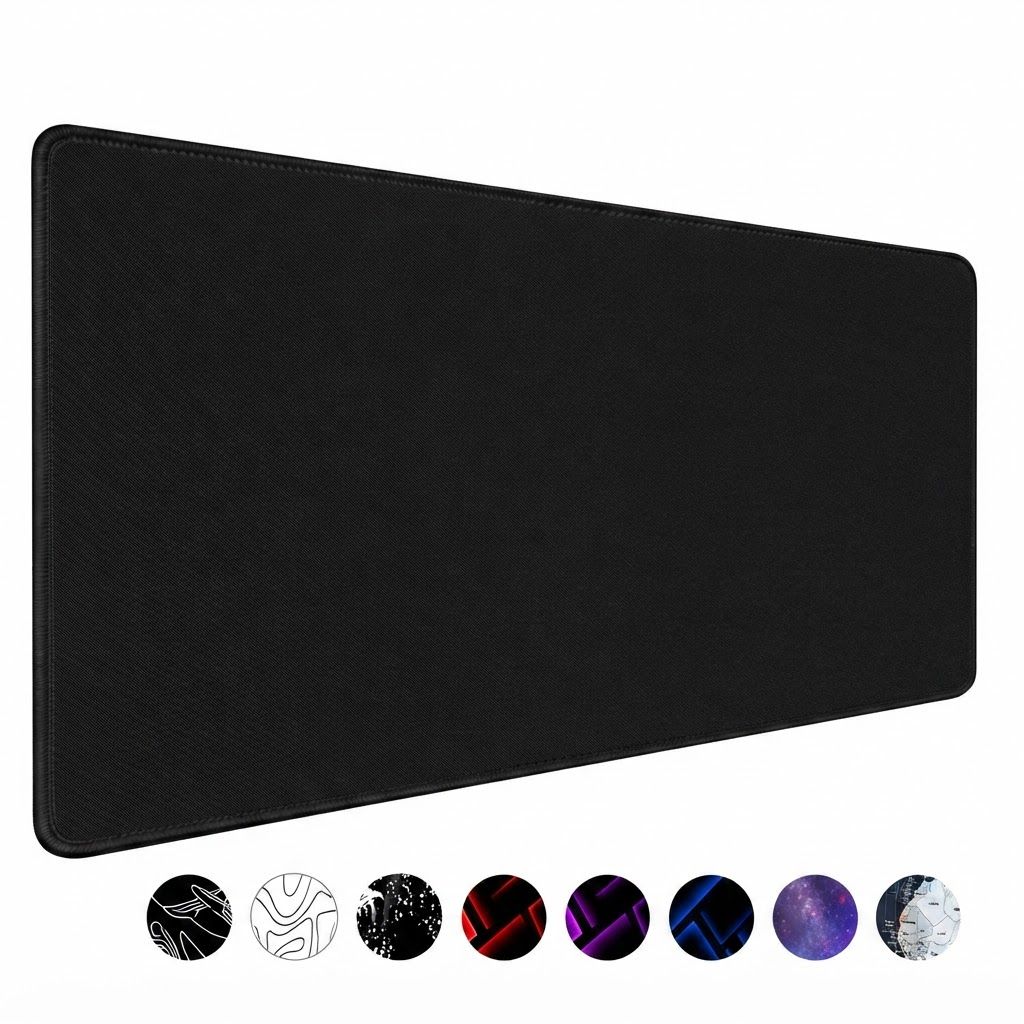 TEDNETGO XXL Extra Large Gaming Mouse Pad, Waterproof Non-Slip Desk Mat with Stitched Edges | Black