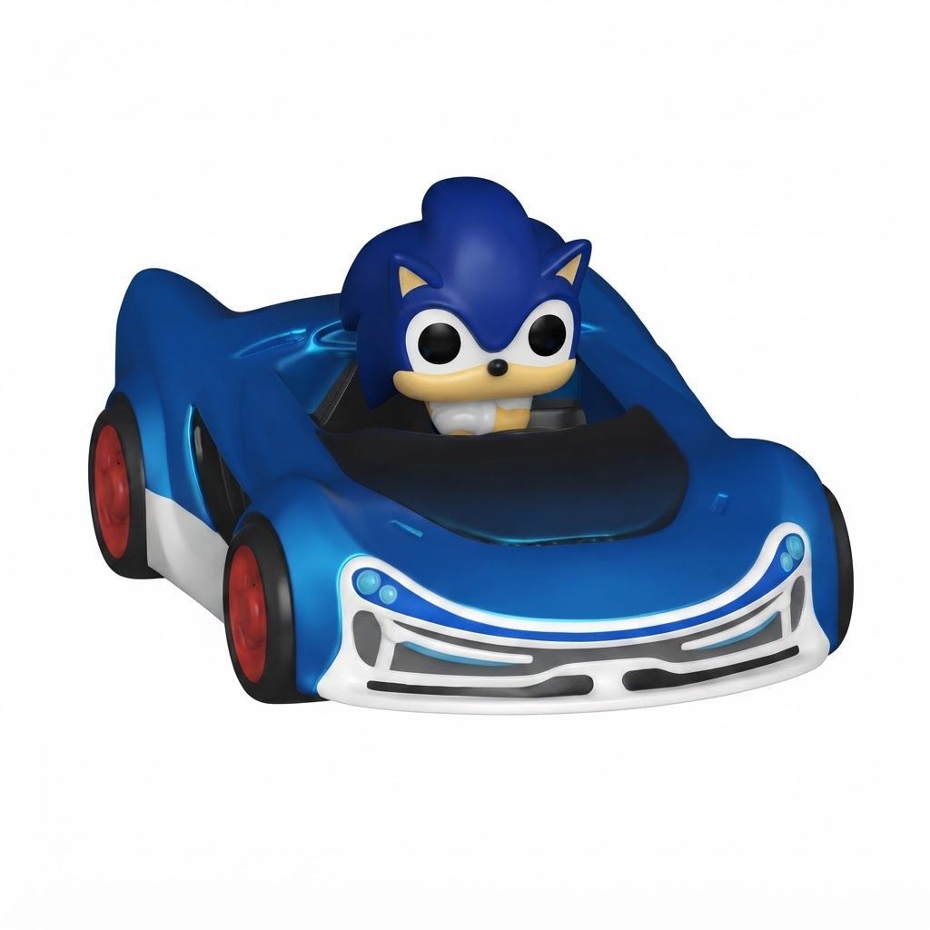 Funko Bitty Pop! Ride Sonic the Hedgehog - Sonic & Speed Star Lightning Vinyl Figure Collectible Mini Set