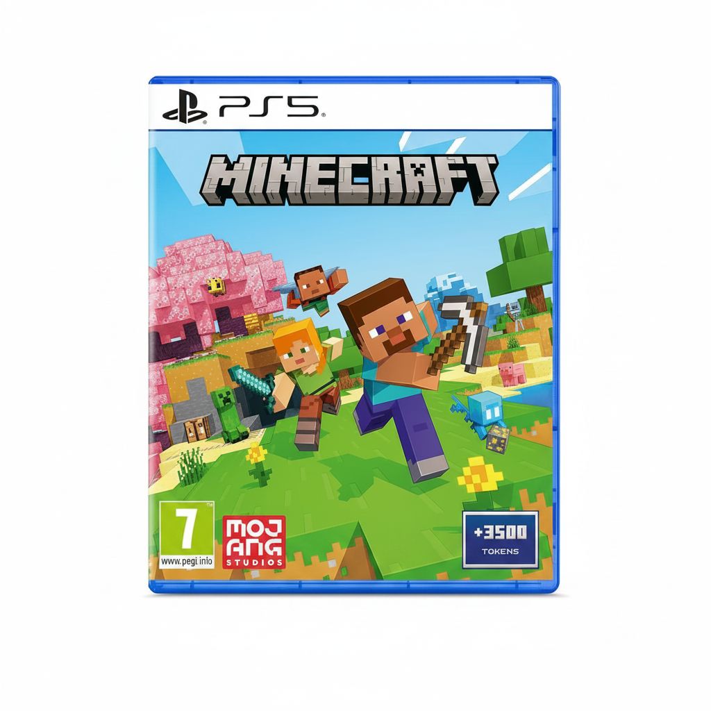 Minecraft for Sony PlayStation 5 (PS5) Sandbox Adventure Game, Single & Multiplayer, Standard Edition (5056635)