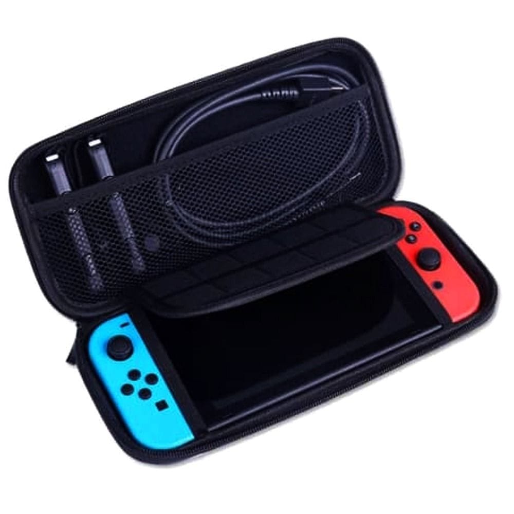Nintendo Switch 2 Storage Case, Hard Shell EVA Protective Travel Case, Console & Accessory Storage, Carry Strap | Red - NSW-086D - 6961818027581