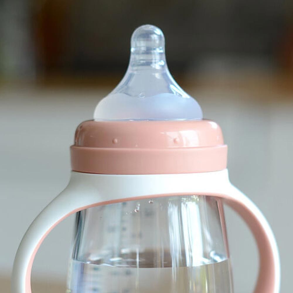 Beaba 2 In 1 Learning Cup 210ml Capacity, Removable Handles, Material in BPA-Free Plastic Tritan, 100% Watertight, Easy To Clean And Hygienic - Old Pink