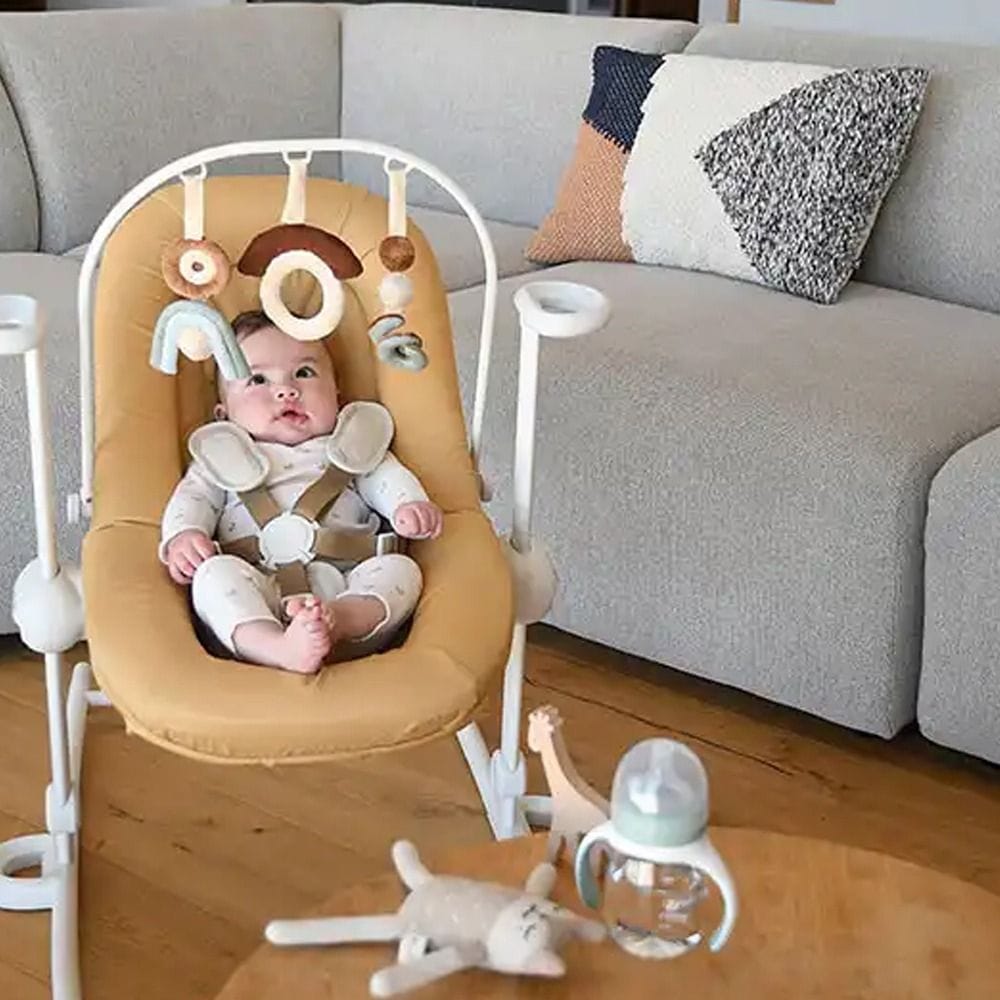 Beaba Play Arch The Up And Down Bouncer Plus, Supports Early Development And Motor Skills, Adjustable 5-Position Arch System - White