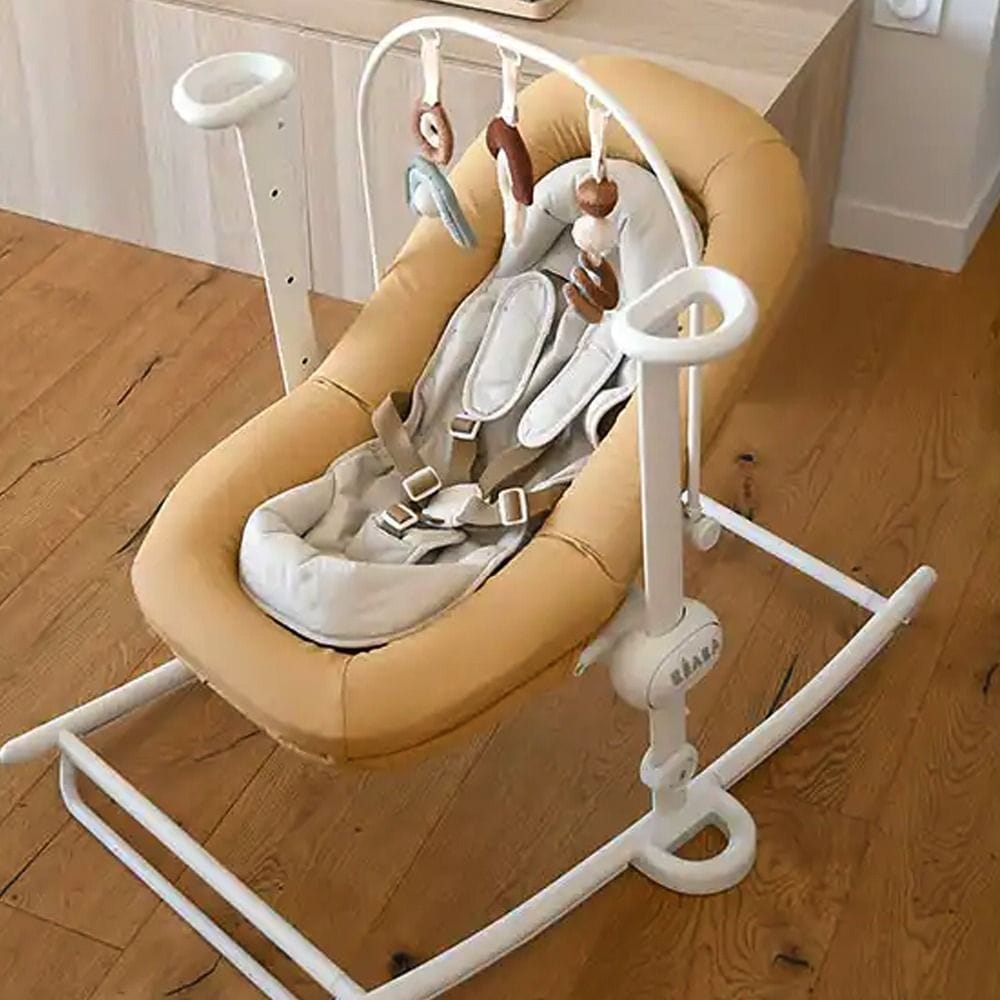 Beaba Play Arch The Up And Down Bouncer Plus, Supports Early Development And Motor Skills, Adjustable 5-Position Arch System - White