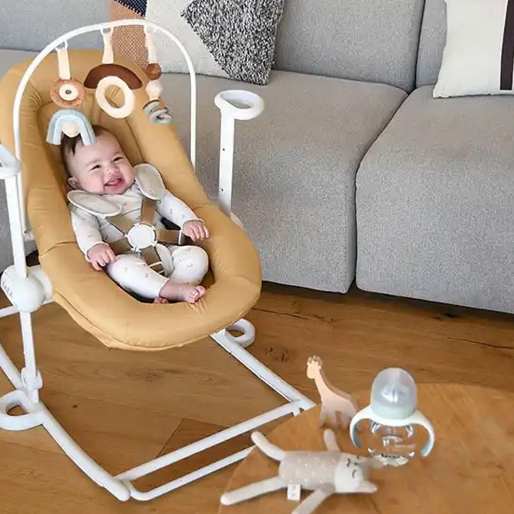 Beaba Play Arch The Up And Down Bouncer Plus, Supports Early Development And Motor Skills, Adjustable 5-Position Arch System - White