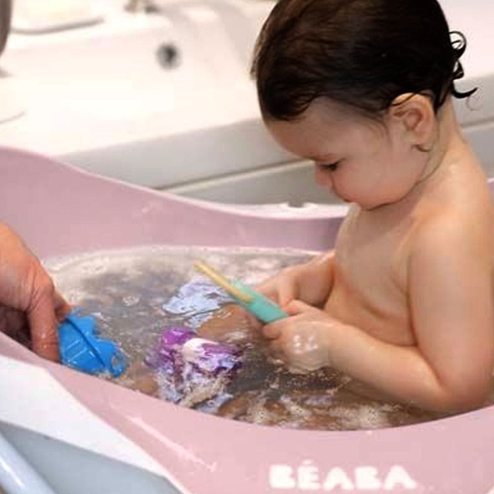 Beaba Camele'o 1st Age Bathtub, Non-Slip Matte Interior, Comfort And Stability, Ergonomic Design - Old Pink