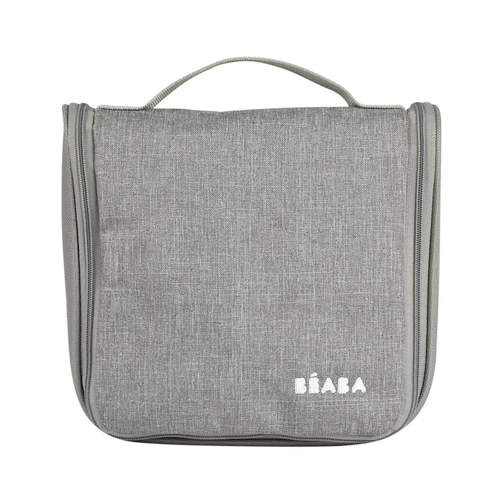 Beaba Hanging Toiletry Pouch With 9 Accessories, Integrated Multi-Storage, Easily Transportable, Rotating Hook, Compact And Versatile Care Kit - Green/Blue
