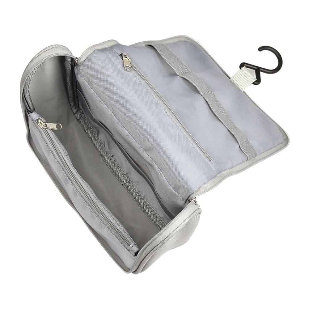 Beaba Hanging Toiletry Pouch With 9 Accessories, Integrated Multi-Storage, Easily Transportable, Rotating Hook, Compact And Versatile Care Kit - Green/Blue
