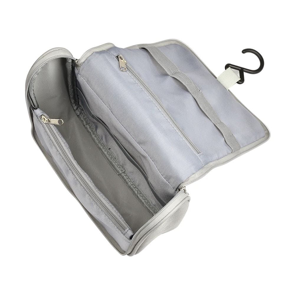 Beaba Hanging Toiletry Pouch With 9 Accessories, Integrated Multi-Storage, Easily Transportable, Rotating Hook, Compact And Versatile Care Kit - Old Pink