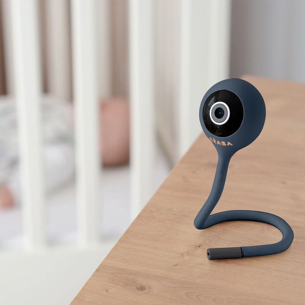 Beaba Full HD 3MP WiFi Video Baby Monitor App iOS Android Motion Noise Crying Detection Walkie-Talkie Night Blue | 930377