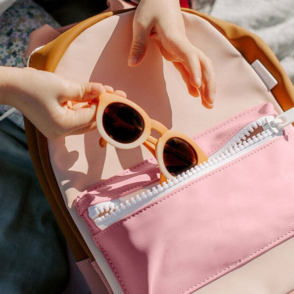 Beaba Faro Baby Backpack, Waterproof And Stain-Resistant, Comfortable Handle, Easy To Clean, Durable And Stylish Design - Dusty Rose