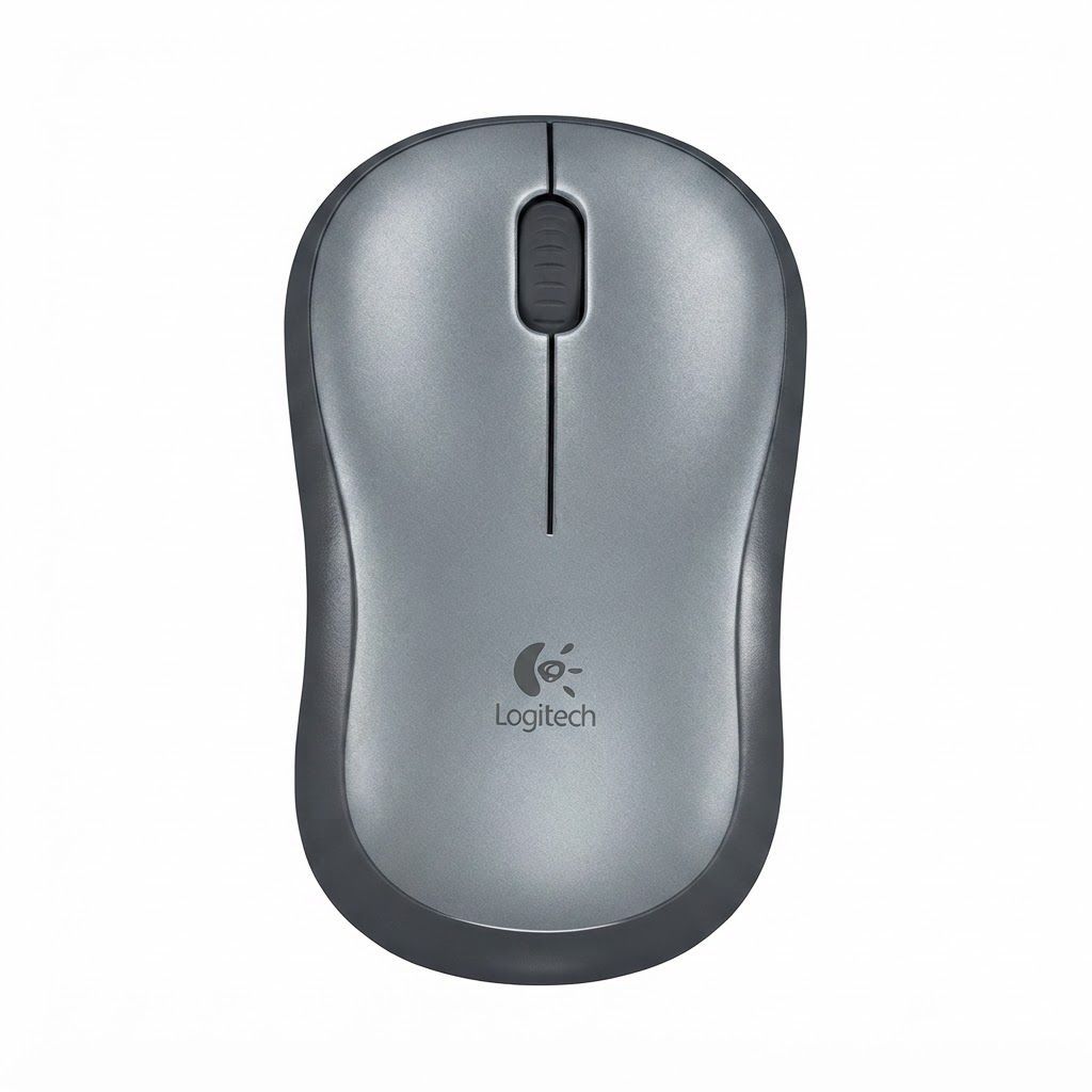 Logitech M185 Wireless Mouse - Reliable 2.4GHz USB Optical Computer Mouse | Black/Grey