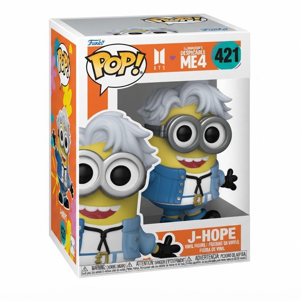 Funko Pop! Rocks Minions X BTS: J-Hope Vinyl Figure - Official Collectible Merchandise for Fans