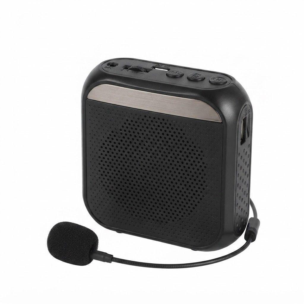 ELECDON Voice Amplifier with Wired Microphone Headset, Portable Rechargeable PA Speaker, Personal Speech Amplifier for Teachers, Tour Guides, Coaches, Yoga & Fitness|Black