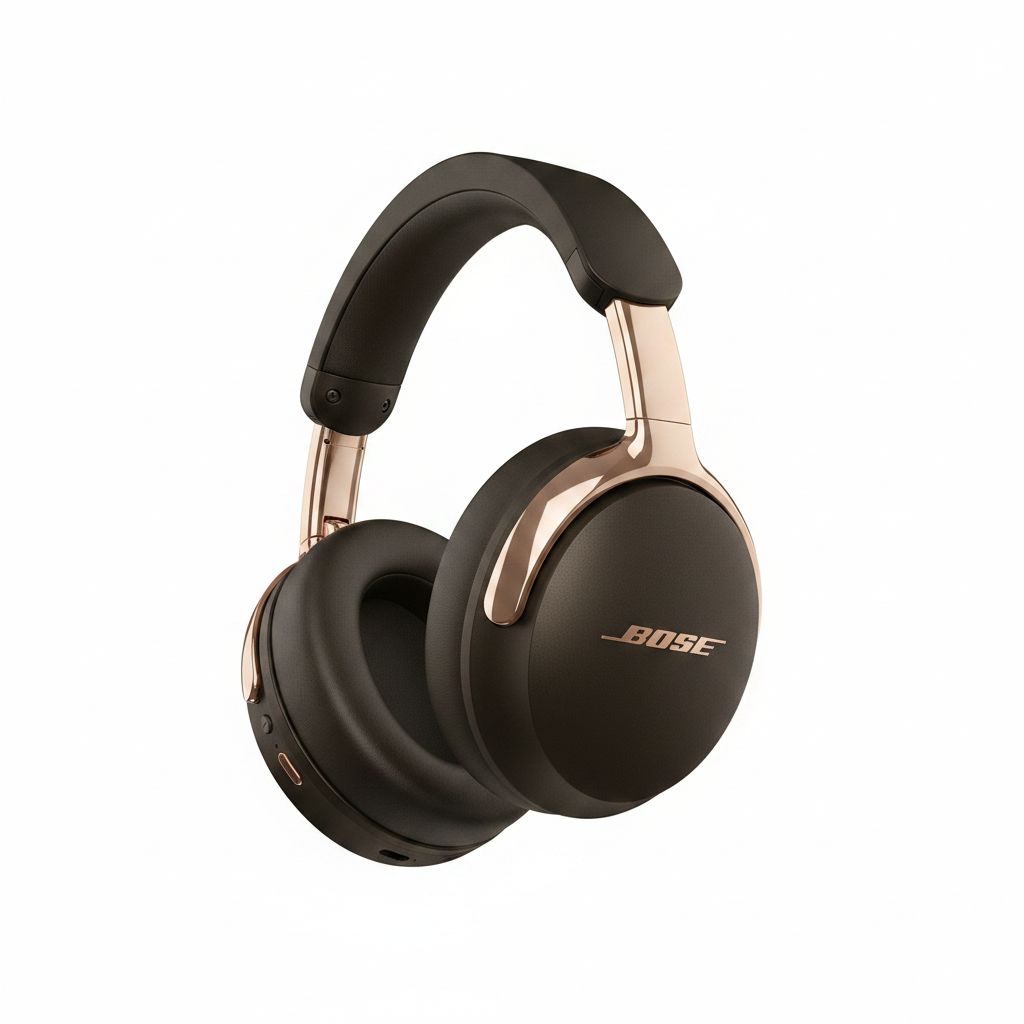 Bose QuietComfort Ultra Wireless Over-Ear Headphones (2nd Gen), Premium Sound, World-Class Noise Cancelling, Bluetooth, Up to 24-Hour Battery Life - Desert Gold