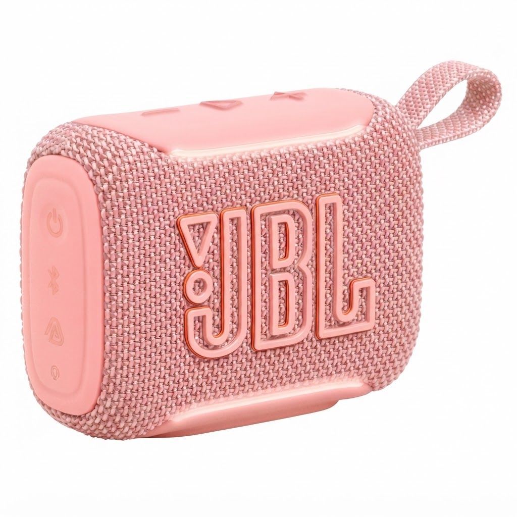 JBL Go 5 Ultra-Portable Bluetooth Speaker, Waterproof & Dustproof, 10H Playtime, Stereo Pairing, App Control | Pink