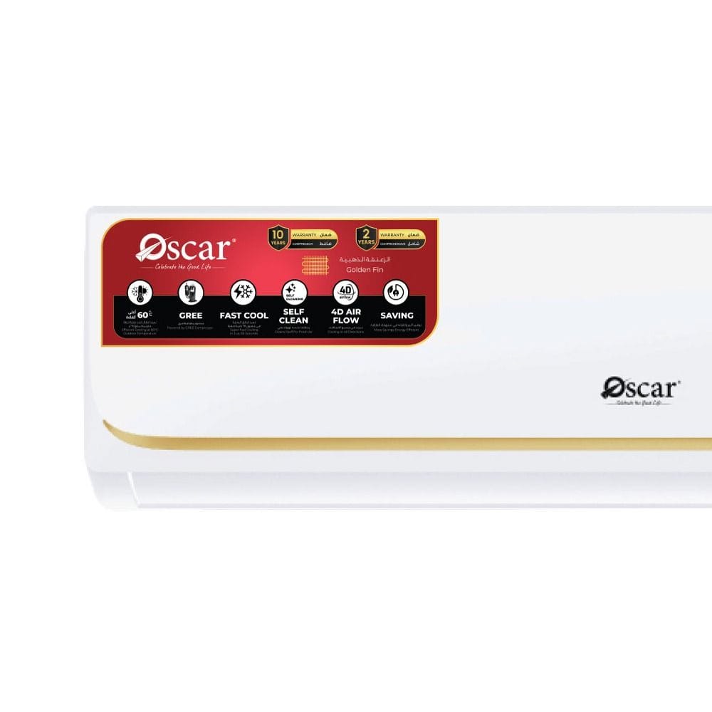 Oscar 1.5 Ton Split Inverter Air Conditioner, 18000 BTU/h, R32 Refrigerant, Rotary Compressor, Cool Only | White - OSMC18QCR32INV