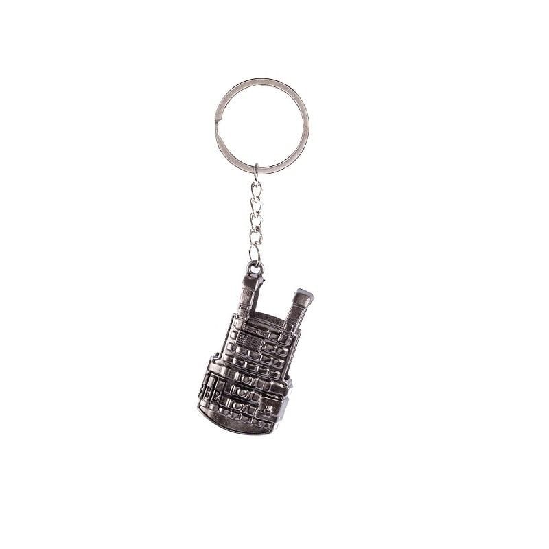 Luxury Signature PUBG Keychain, Metal Gaming Keyring with Carabiner Clip, Durable Collectible Accessory