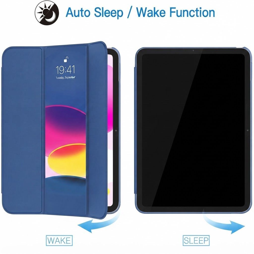JETech Case for iPad (A16) 11th/10th Gen | Navy Blue