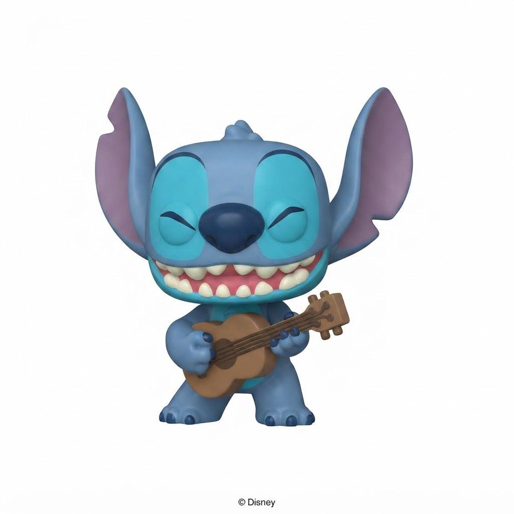 Funko Pop! Disney Lilo & Stitch: Stitch with Ukulele Vinyl Figure - Collectible 3.75-Inch Model