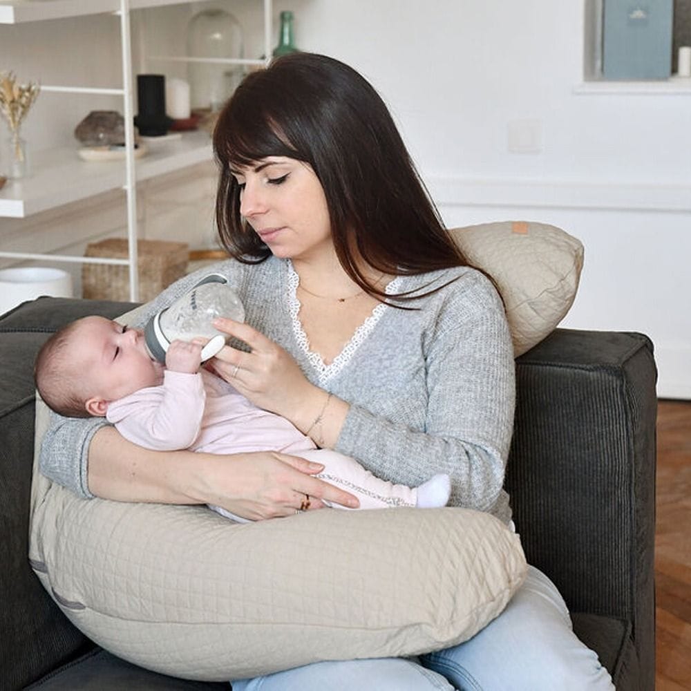 بيبا وسادة Big Flopsy مريحة، فائقة الراحة، قابلة للغسل في الغسالة وآمنة للمجفف - قماش زهرة القطن