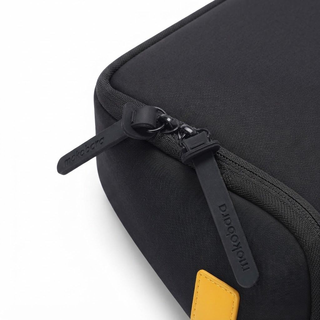 Mokobara Aisle Laptop Sleeve, 15.6 Inch MacBook & Laptop Case, Aerology Nylon, Lightweight | Black