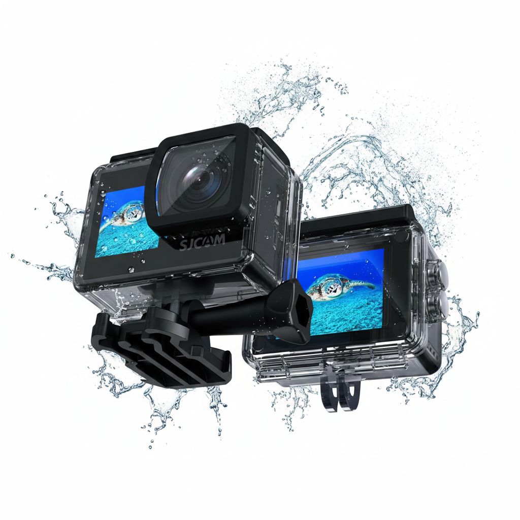 SJCAM SJ4000 Action Camera 16MP Dual-Screen 30M Waterproof 2.0'' LCD - Black