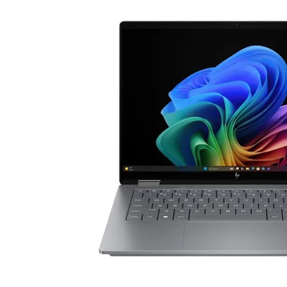 HP 14-Inch OmniBook X Flip 2-in-1 AI Laptop - 3K OLED Display, AMD Ryzen AI 7 350, 32GB RAM, 1TB SSD, English Keyboard, Windows 11 | Silver - CA8K0EA