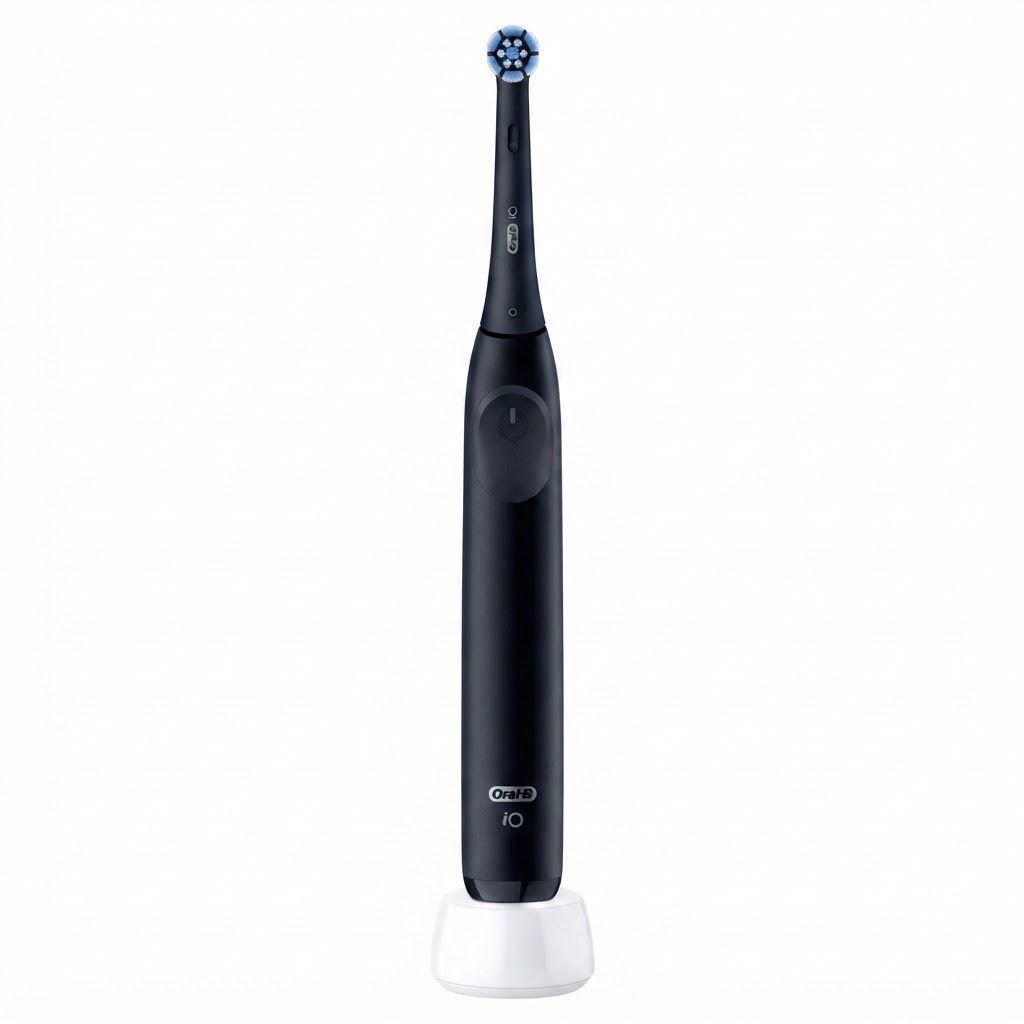 Oral-B iO2 Series 2 Electric Toothbrush, Night Black - Smart Pressure Sensor, 3 Modes, Micro-Pulses