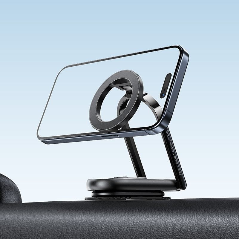 HOCO D54 Magnetic Car Phone Mount Holder, Strong Magnetic Grip, 360° Rotation, Dashboard & Air Vent Compatible, Universal - Black