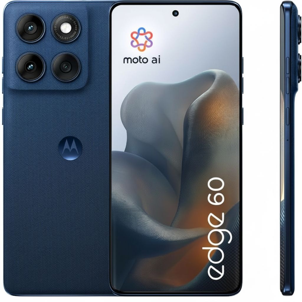 Motorola Edge 60 5G | 12GB+12GB RAM, 512GB ROM, 50MP Cameras | Blue
