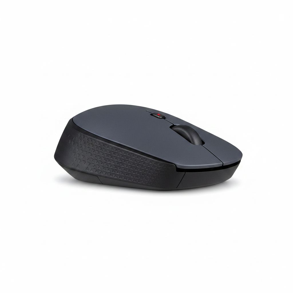 Logitech M170 Wireless Mouse, 2.4 GHz, USB Mini Receiver, Optical Tracking, 12-Month Battery Life, Ambidextrous Design - Black