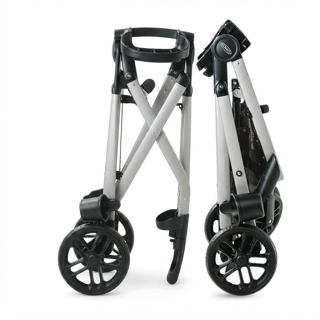 Graco Modes Pramette 3-in-1 Baby Stroller, Infant Car Seat Compatibility, True Pram Mode, Reversible Seat, One-Hand Fold, Extra Storage and Child Tray | Redmond