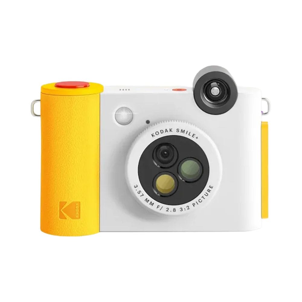 Kodak Smile+ Instant Print Digital Camera, 10MP Camera, 2x3-Inch ZINK Photo Printing, Bluetooth Connectivity & LCD Viewfinder | White - 843812173049