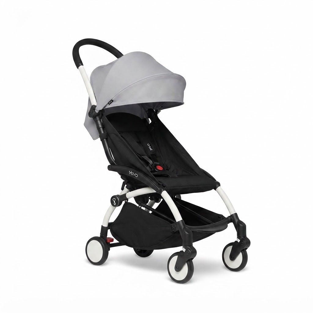 Stokke YOYO3 Compact Travel Stroller, Lightweight Foldable Baby Stroller for 6 Months+, Cabin-Friendly Design, High-End Durability in a Super-Compact Frame | Black