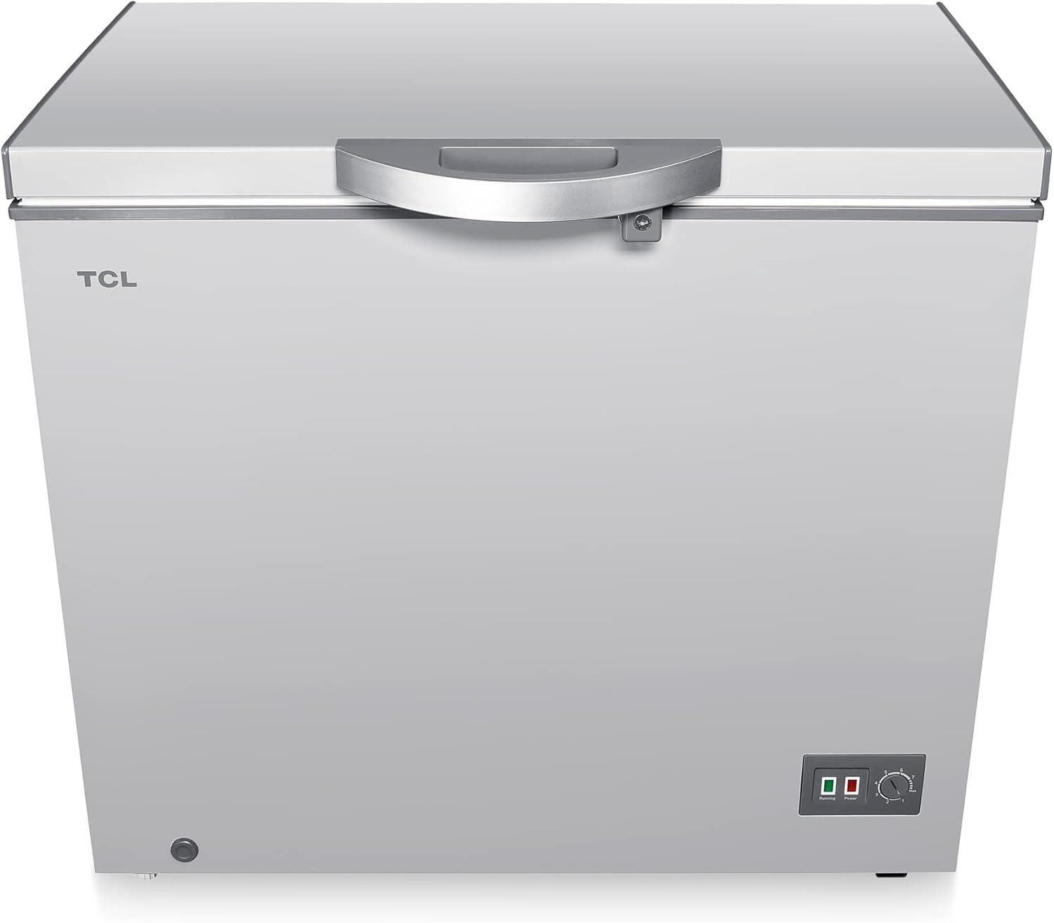 TCL Chest Freezer, 326L, Mechanical Control, Storage Basket, LED Light | Silver | F326CFISL