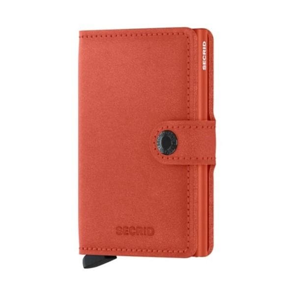 Secrid MO Orange Card Wallet, Holds 4 Embossed or 6 Flat Cards, Extra Card Storage, Banknotes & Business Card Holder, Compact RFID Wallet
