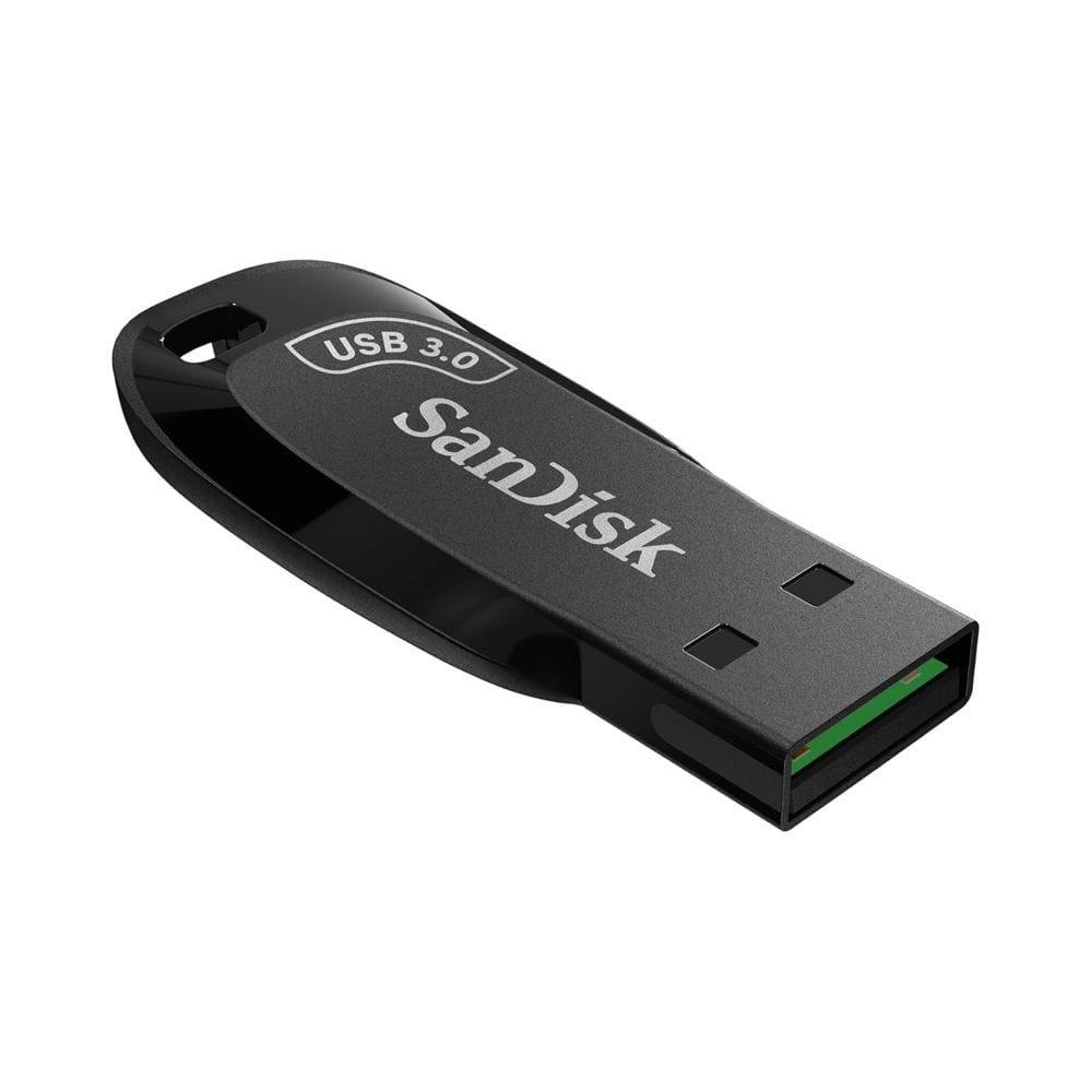 SanDisk Ultra Shift USB 3.0 Flash Drive 32GB with Up to 100MB/s Read Speed, Compact Capless Design, Fast File Transfers & Plug-and-Play Storage | Black - 619659182274