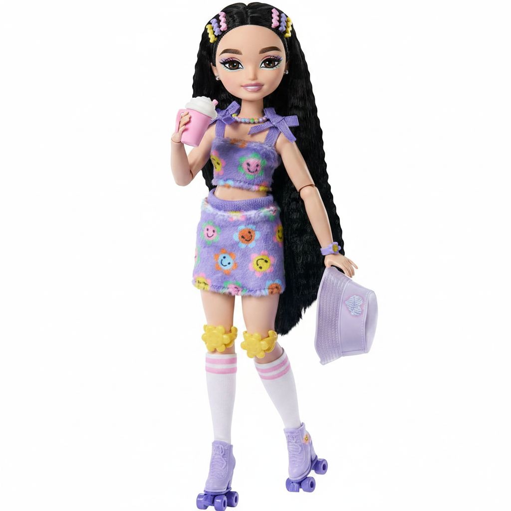 Barbie Dream Besties Renee Roller Skating Doll with Accessories