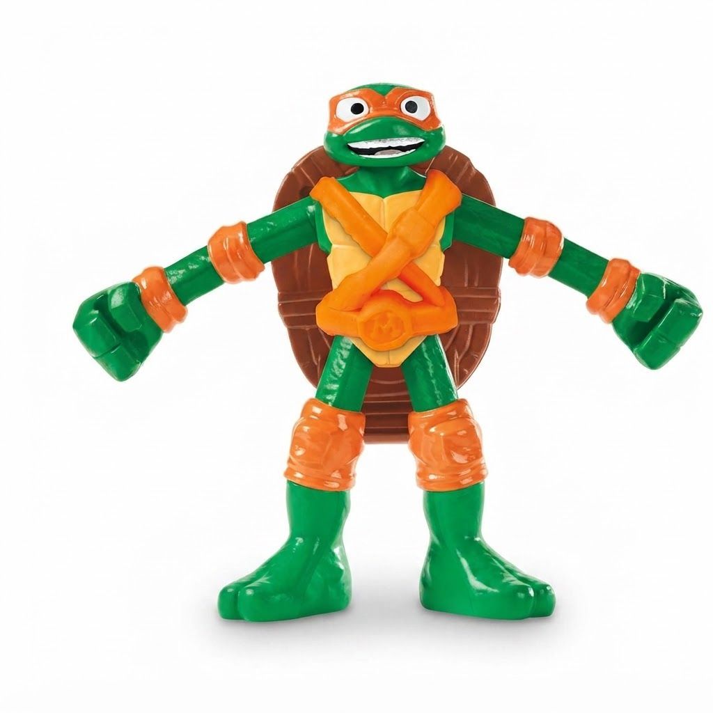 Play-Doh Teenage Mutant Ninja Turtles Slice & Blast Pizza Playset with Bendy 4-Inch Michelangelo  Non-toxic Modeling Compound