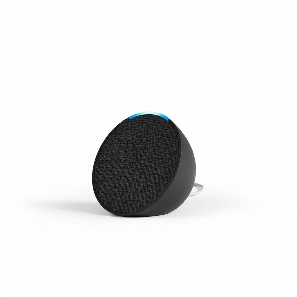 Amazon Echo Pop Compact Smart Speaker with Alexa, Full Sound, Bluetooth & Wi-Fi Connectivity, Smart Home Control | Charcoal