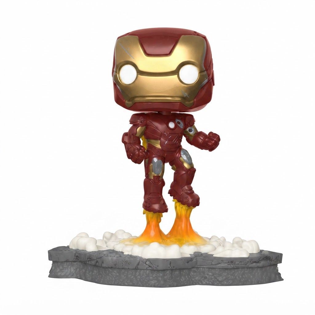 Funko Pop! Deluxe Marvel Avengers Iron Man Assemble Vinyl Figure - Premium Collectible Toy for Fans