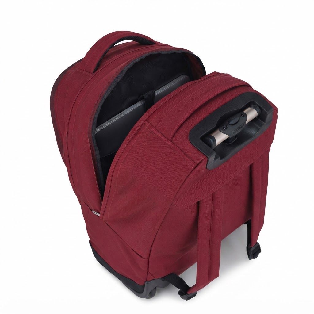 JanSport Driver 8 Rolling Backpack - Converts to Wheeled Laptop Bag, 15 Inch Laptop Sleeve, Unisex 100% Recycled 600 Denier Polyester