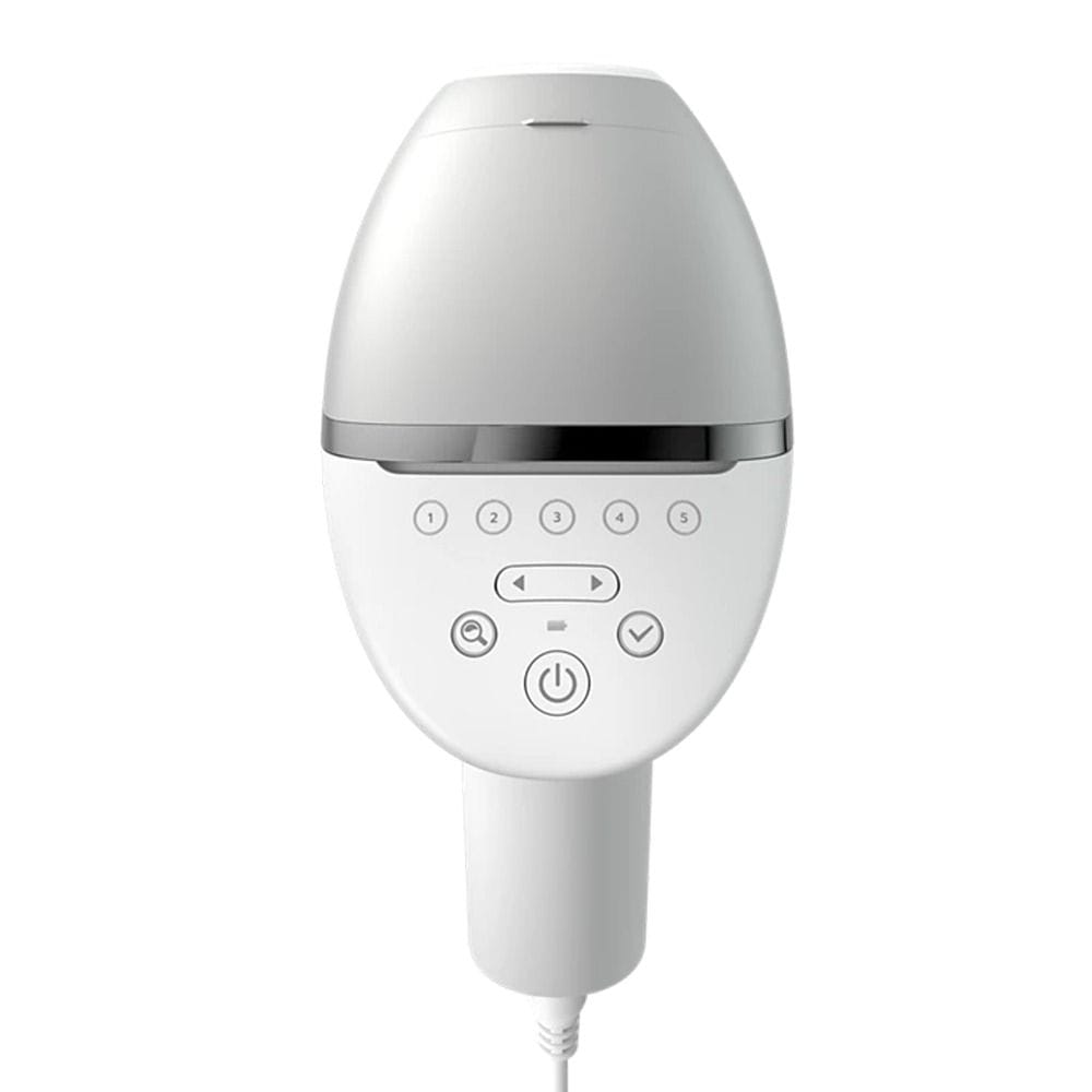 Philips Lumea IPL 8000 Series Hair Removal Device, SenseIQ Technology, Corded & Cordless Use, Up to 18 Months of Smooth Skin | White & Rose Gold - BRI940/00